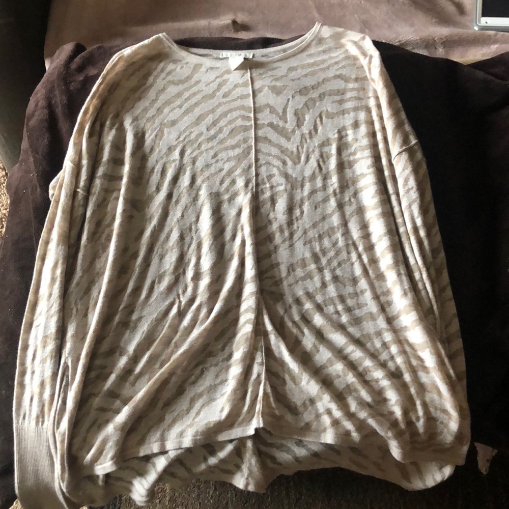 H&M sheer zebra sweater
